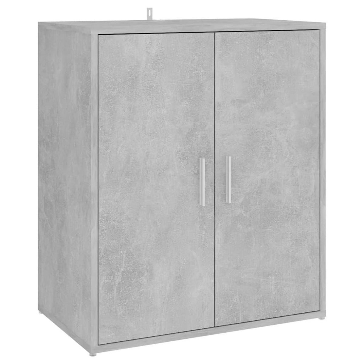 VIDAXL Armoire a chaussures Gris beton 60x35x70 cm Bois d'ingenierie