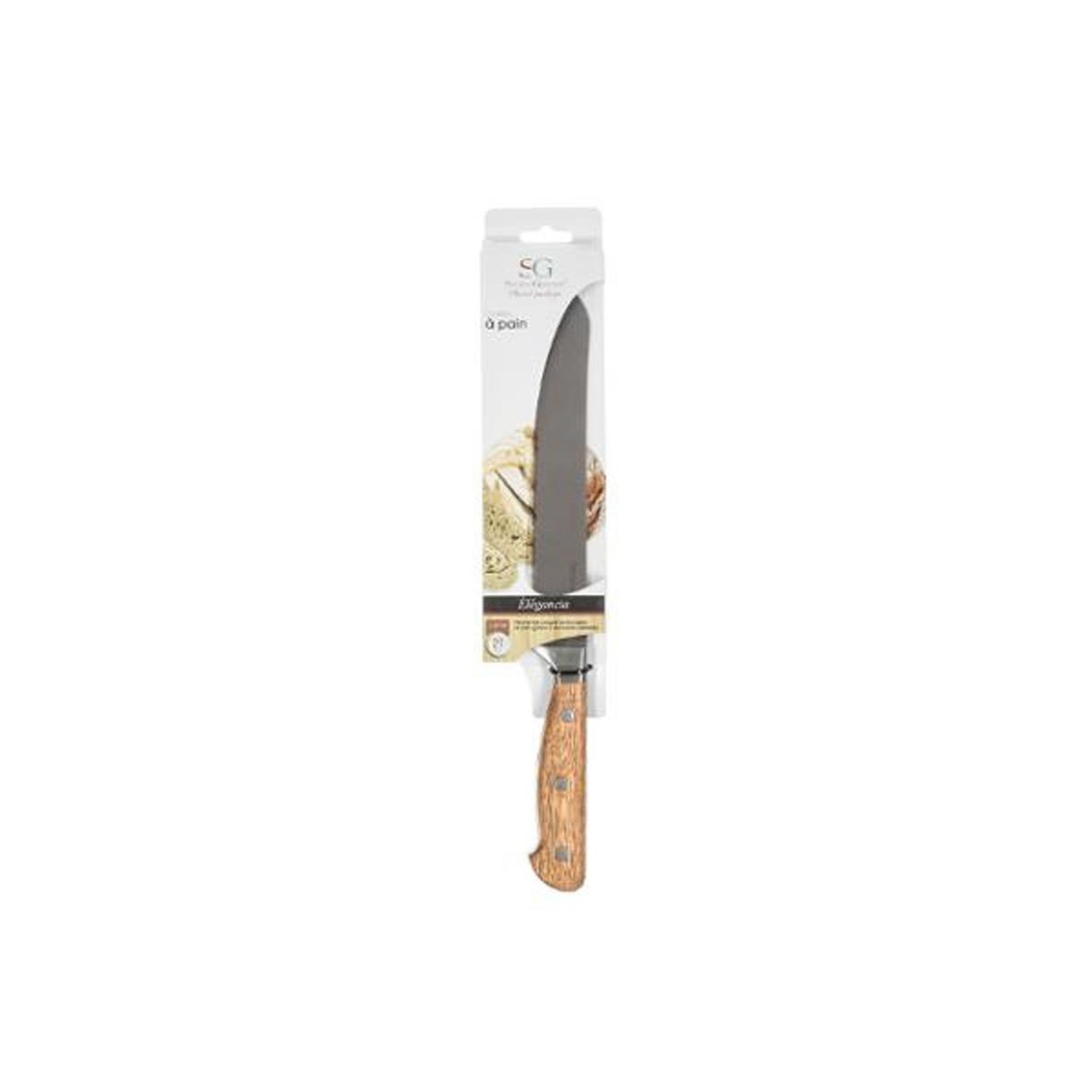 Voir la diapositive 3 : FIVE Couteau à pain  elegancia  33cm naturel