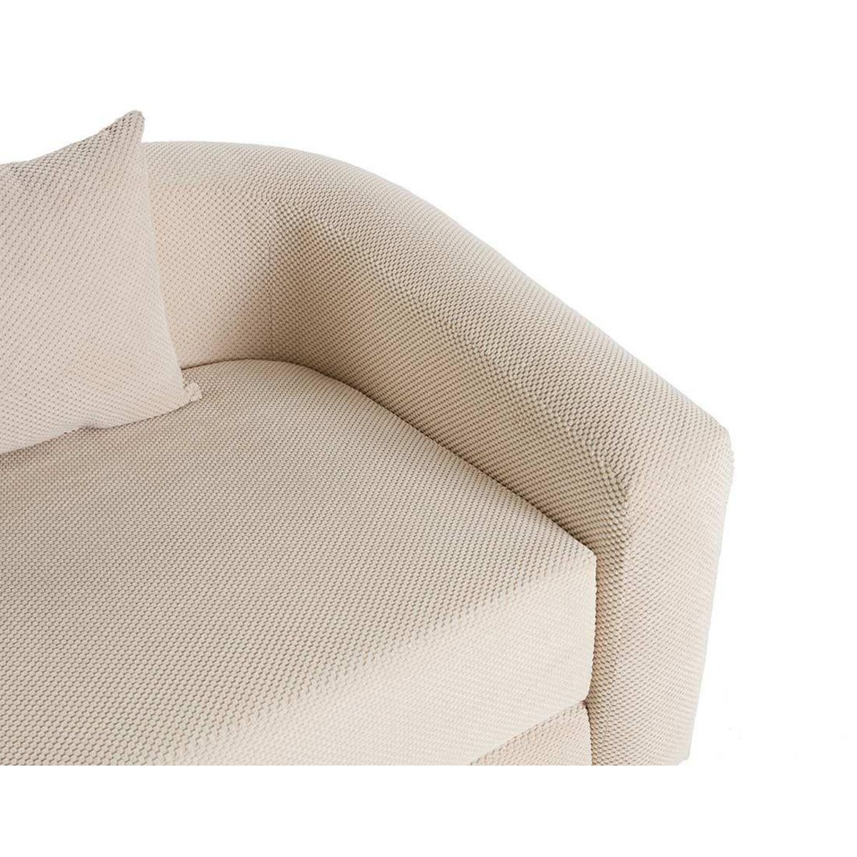 BEST MOBILIER Nuvia - canapé convertible déplimousse 3 places en velours texturé