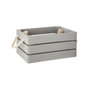 Voir la diapositive 4 : ATMOSPHERA Lot de 3 Caisses en Bois  Cagette  35cm Gris