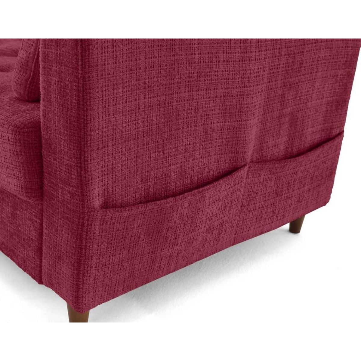 LISA DESIGN Anna - canapé d'angle gauche 4 places convertible avec coffre en velours texturé