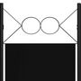 Voir la diapositive 5 : VIDAXL Cloison de separation 4 panneaux Noir 160 x 180 cm