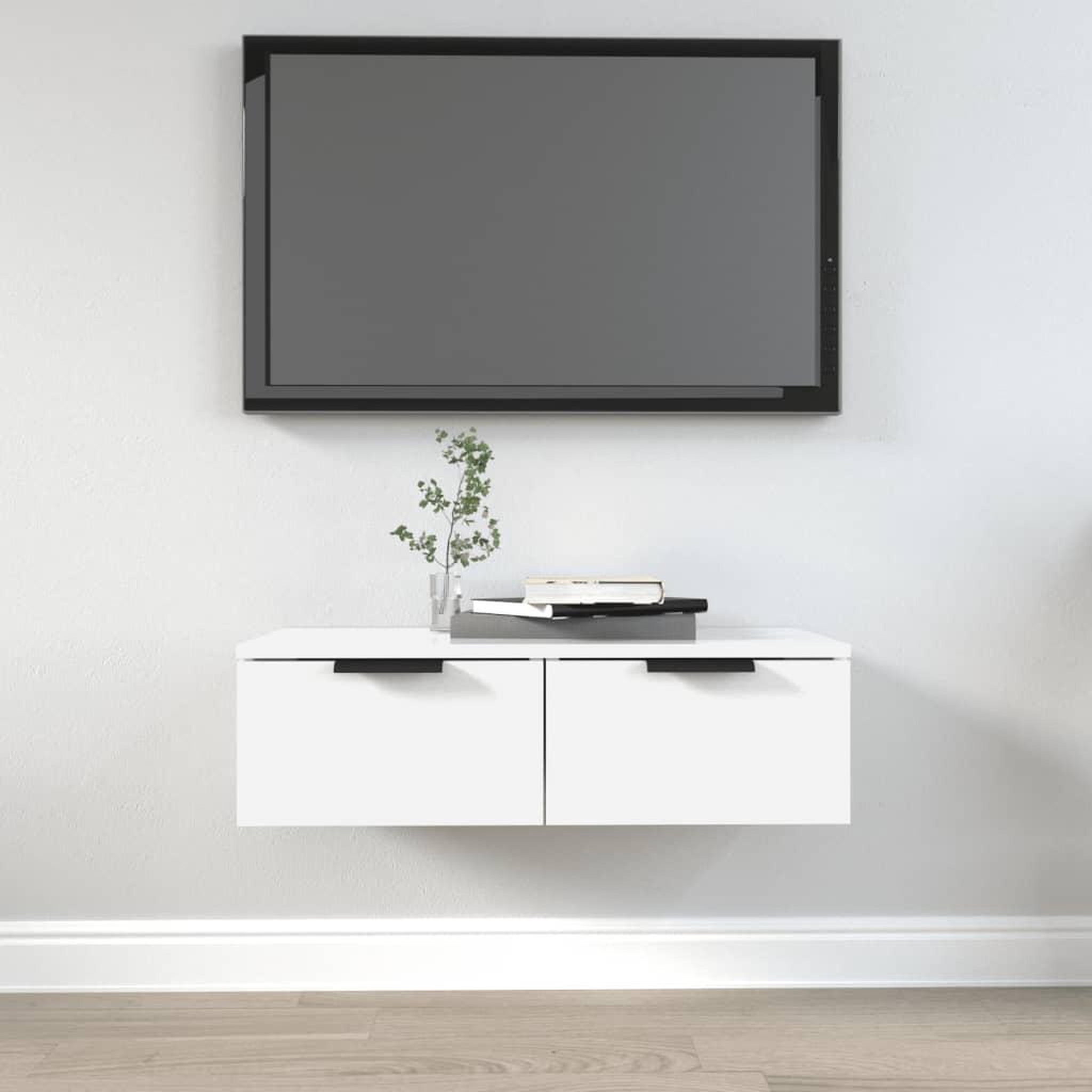 VIDAXL Armoire murale blanc 68x30x20 cm bois d'ingenierie