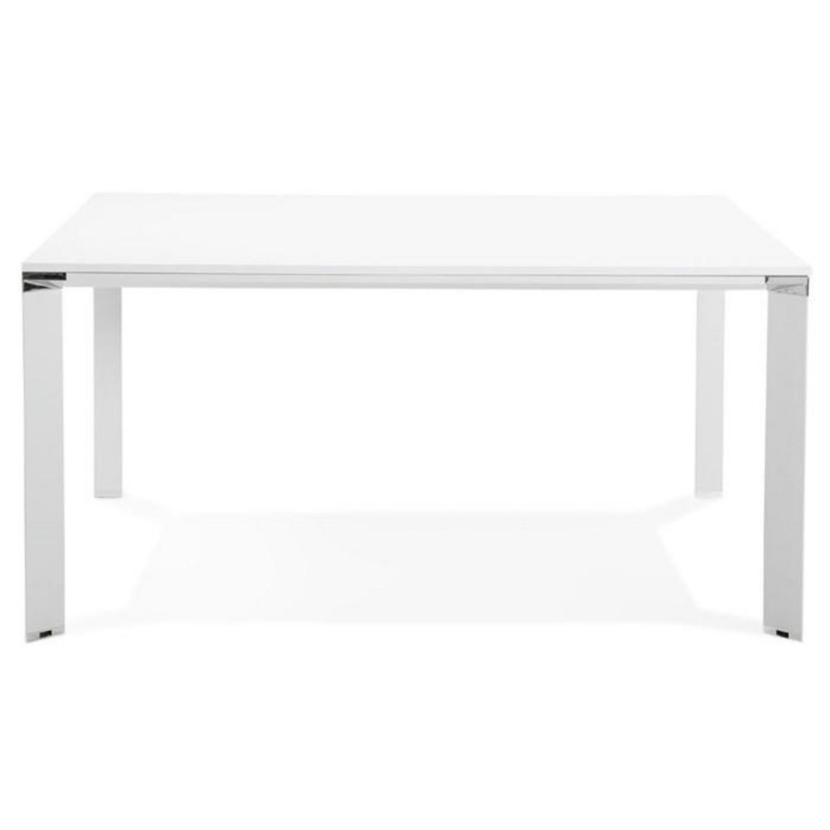 Paris Prix Table de Bureau Carrée Design  Loina  160cm Blanc