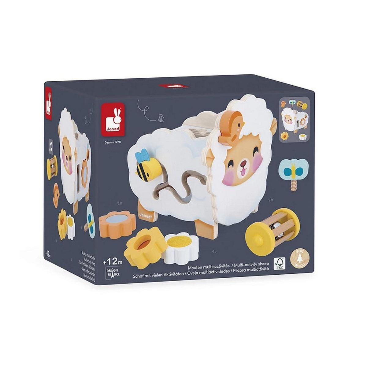 Juratoys-Janod Mouton Multi activites - La Ferme