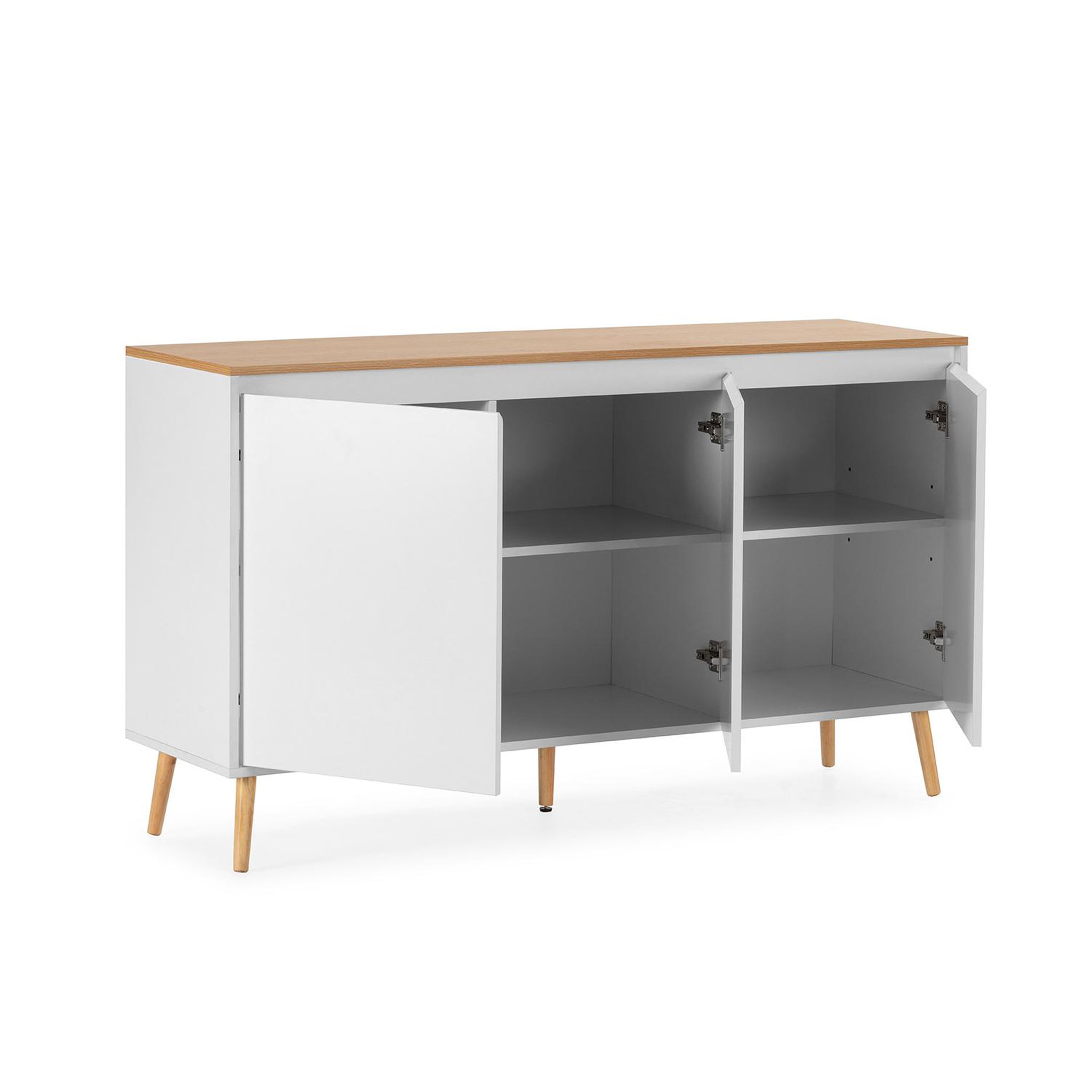 Voir la diapositive 3 : VS VENTA-STOCK Buffet Desi 3 portes couleur Blanc
