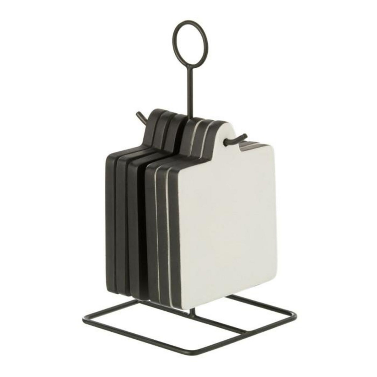 Paris Prix Lot de 6 Dessous de Verre  Tokyo  23cm Noir & Blanc