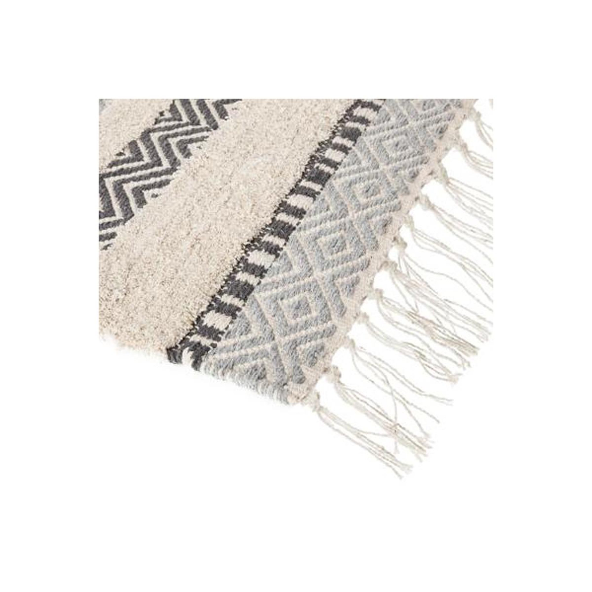 Voir la diapositive 2 : ATMOSPHERA Tapis déco en coton  vague  90x150cm bleu
