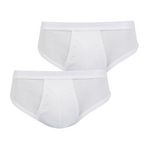 Athena Lot de 2 slips taille haute ouverts homme Coton Bio. Coloris disponibles : Gris