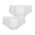 Athena Lot de 2 slips taille haute ouverts homme Coton Bio. Coloris disponibles : Gris