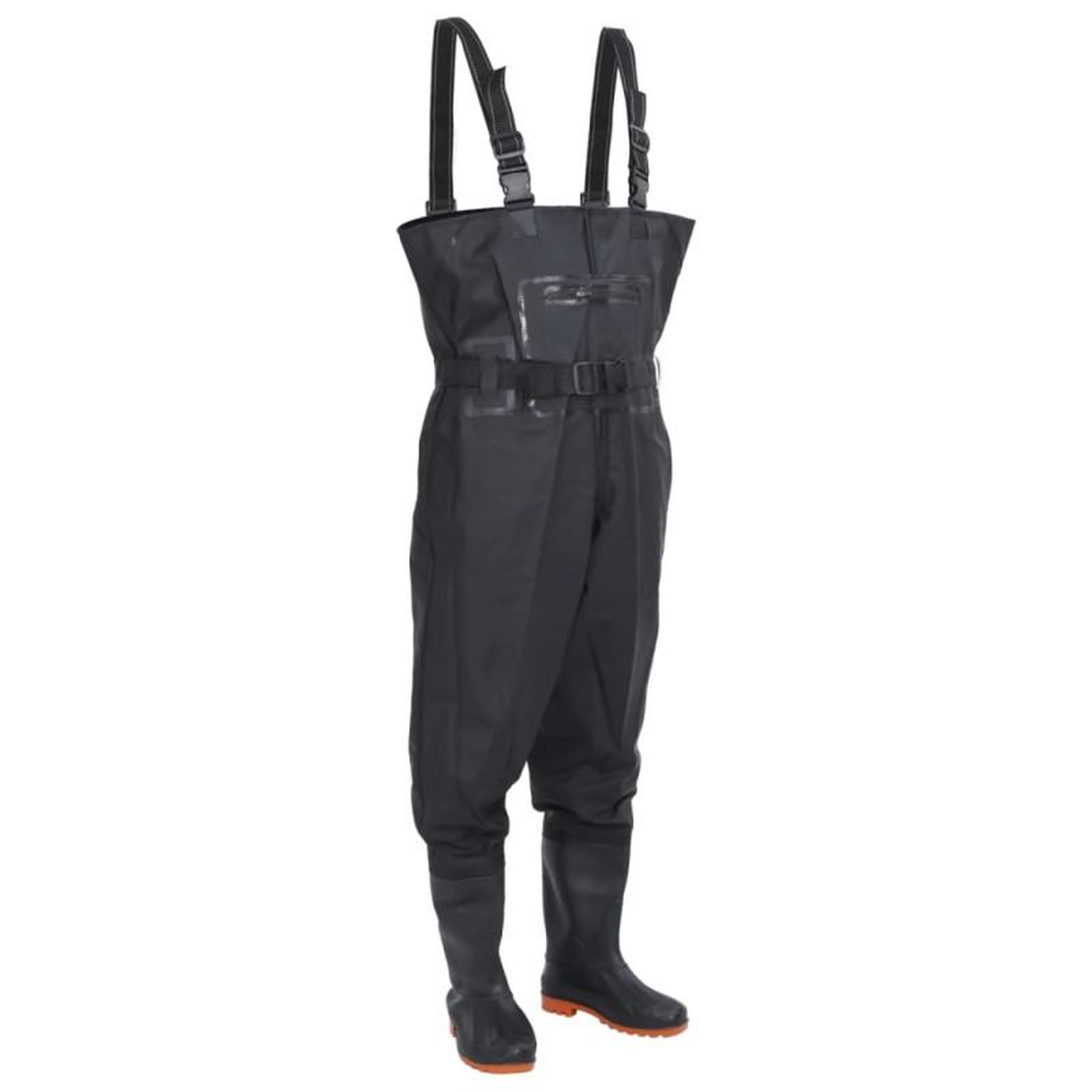 Voir la diapositive 1 : VIDAXL Cuissardes avec bottes et ceinture noir taille 40