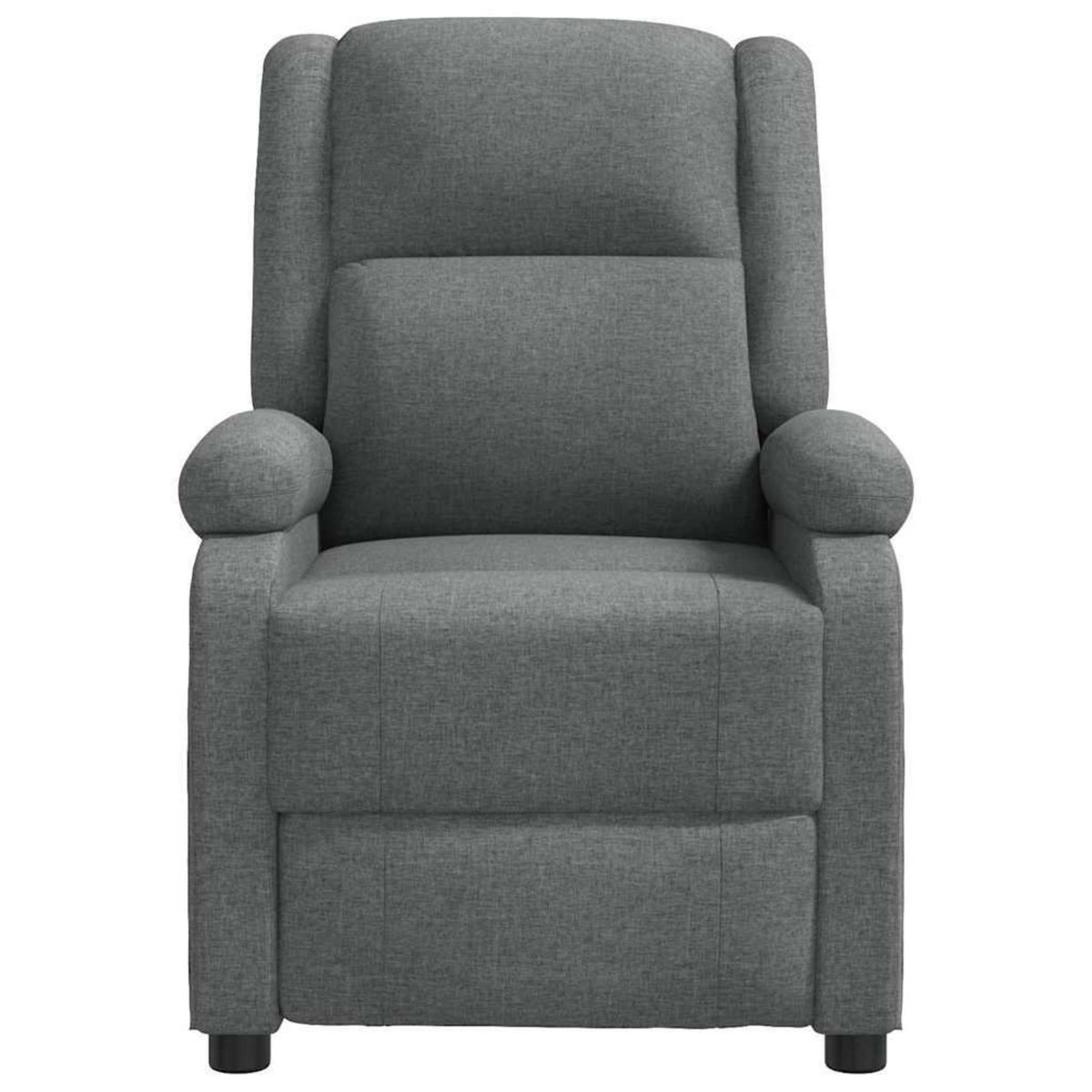 VIDAXL Fauteuil de massage Gris fonce Tissu