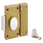 CENTRALE BRICO Verrou bouton / cylindre, 40 mm, bronze