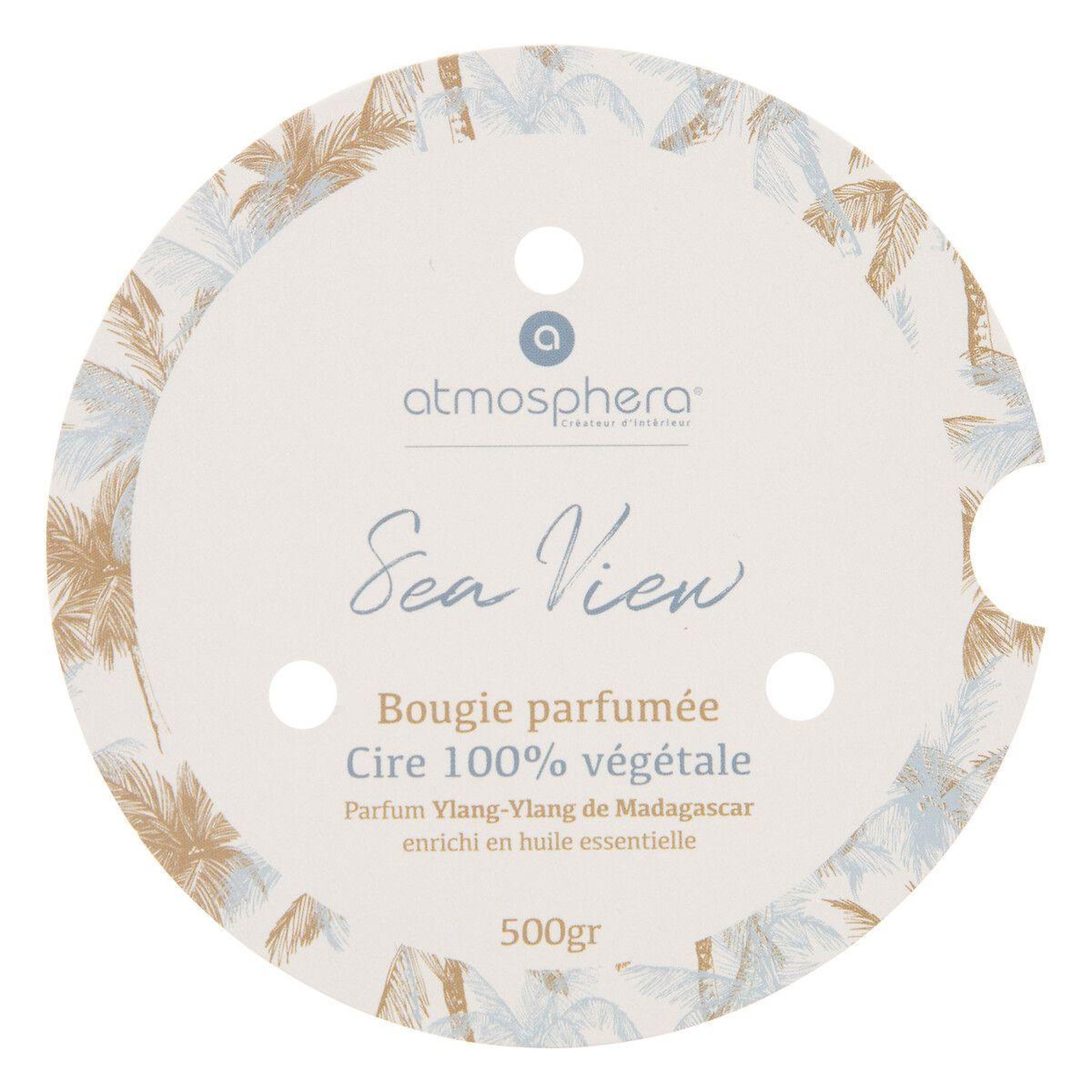 Voir la diapositive 2 : ATMOSPHERA Bougie parfumée déco  seav  500g ylang ylang