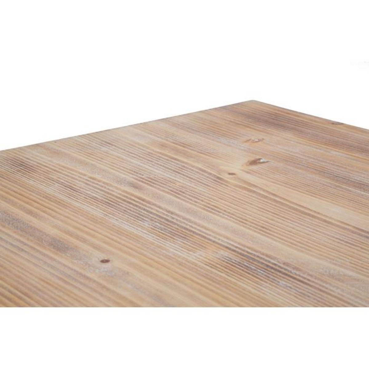 Paris Prix Table à Manger Carrée Effet Bois  Ankara  80cm Naturel