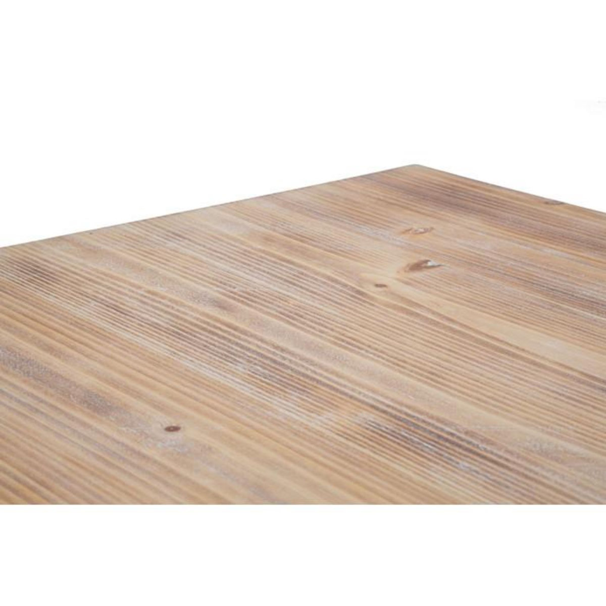 Paris Prix Table à Manger Carrée Effet Bois  Ankara  80cm Naturel