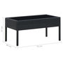 Voir la diapositive 5 : VIDAXL Table de jardin Noir 75x40x37 cm Resine tressee