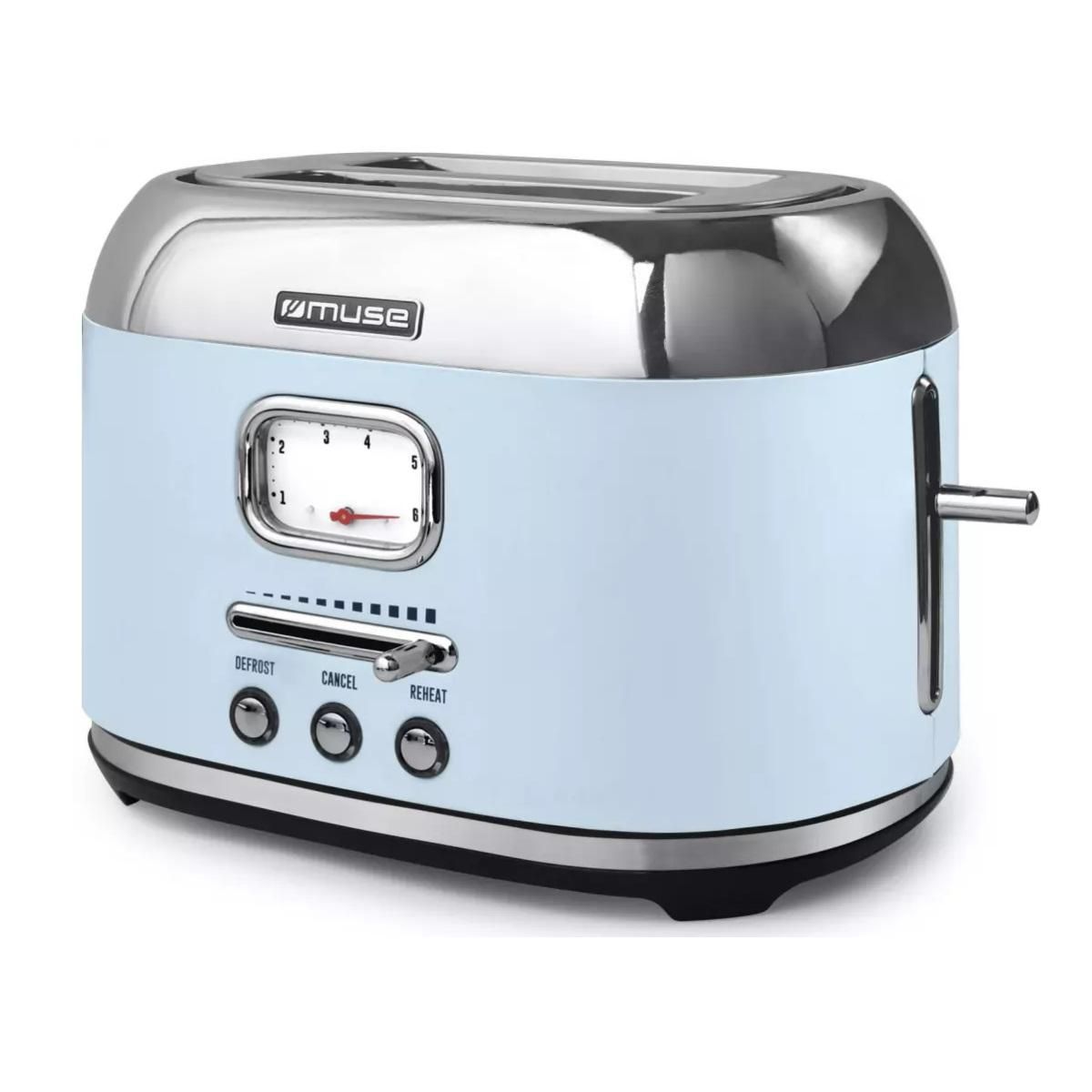 Muse Grille-pains 2 fentes 1000w  bleu - MS-120VB