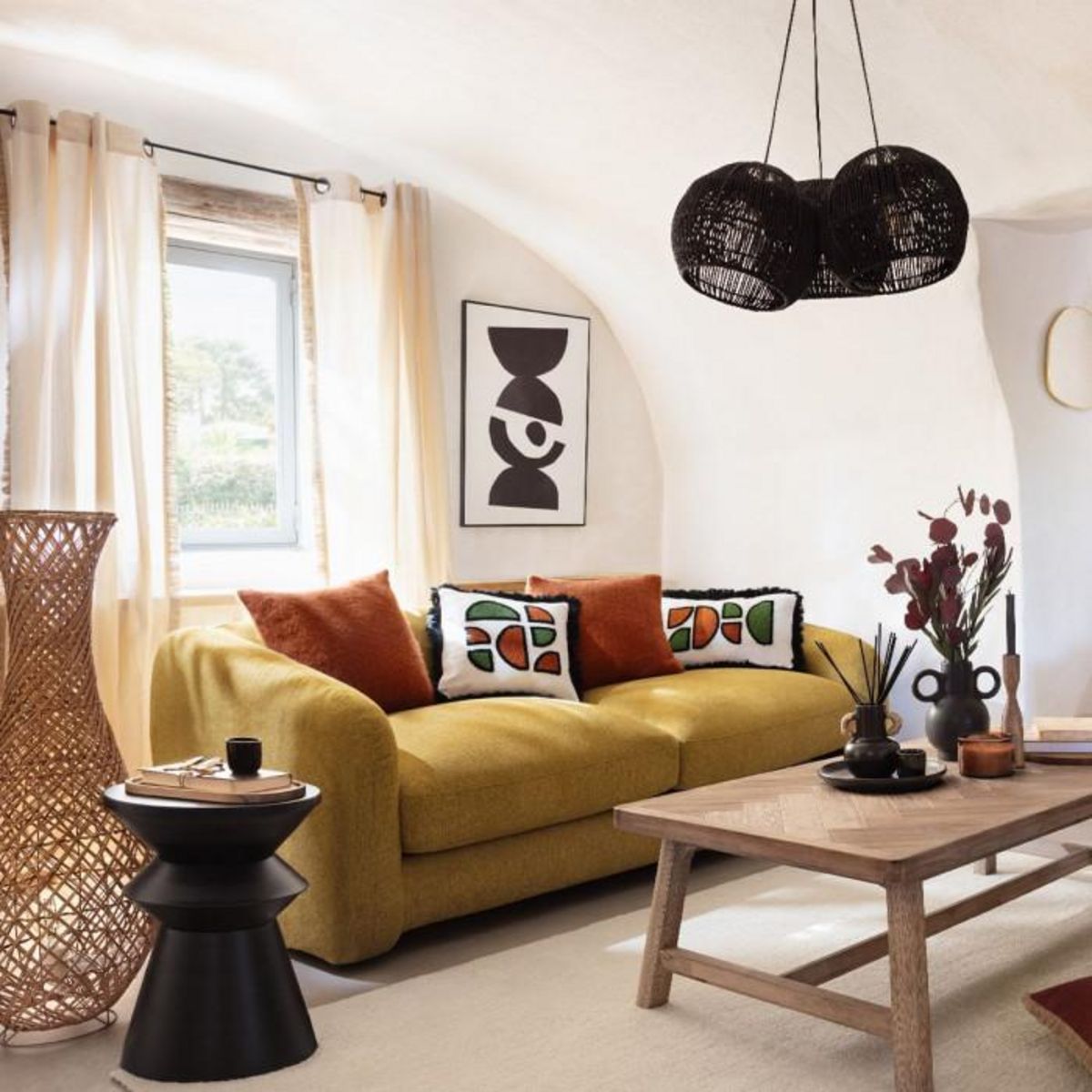 Paris Prix Coussin Déco Brodé  Jaiko  30x50 Multicolore