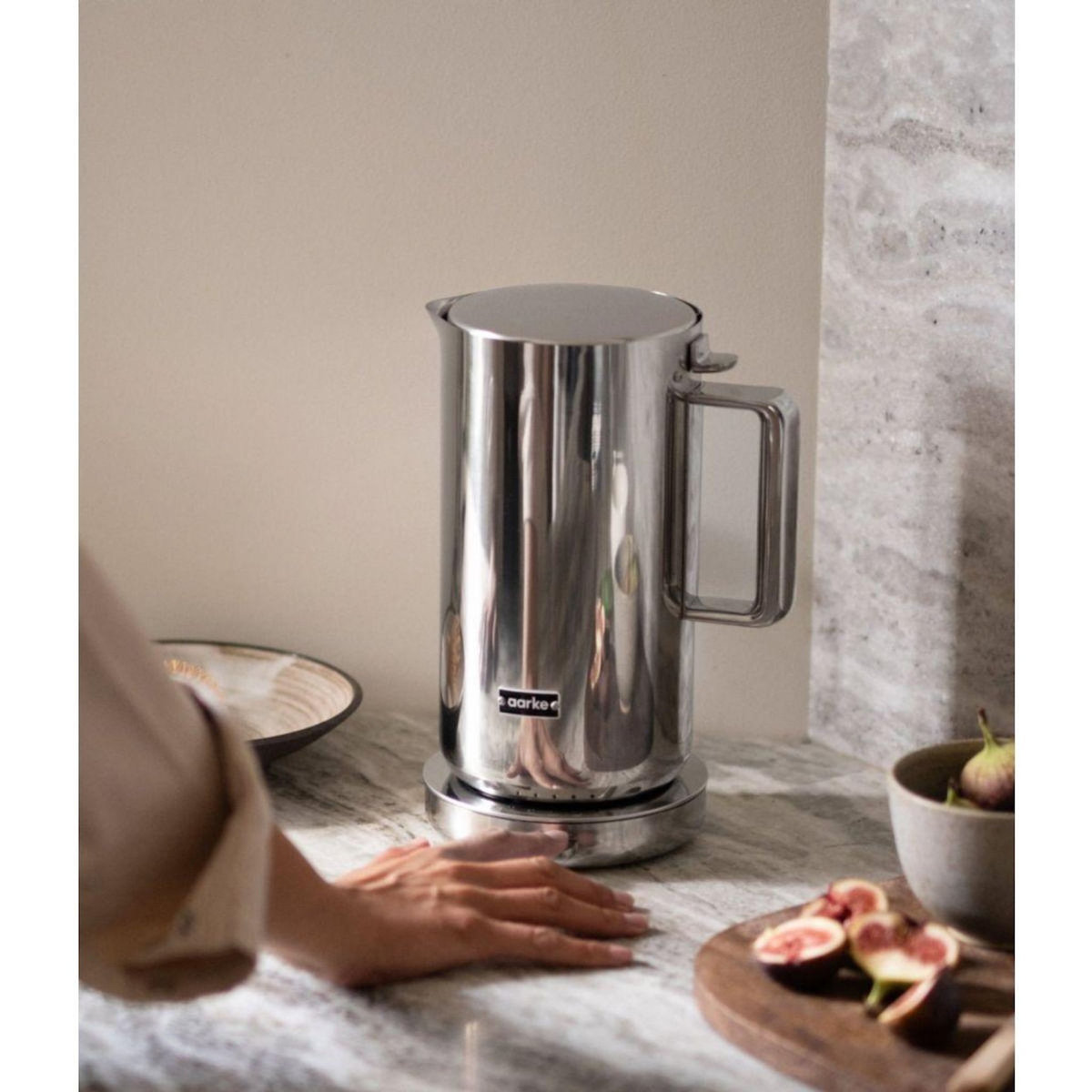 AARKE Bouilloire à température réglable inox