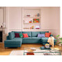 Voir la diapositive 1 : LISA DESIGN Jake - canapé panoramique d'angle gauche 7 places convertible avec coffre en tissu velours relief