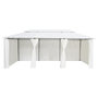 Voir la diapositive 2 : VIDAXL Belvedere avec rideaux 600x298x270 cm Blanc 180 g/m^2
