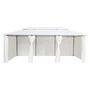 Voir la diapositive 2 : VIDAXL Belvedere avec rideaux 600x298x270 cm Blanc 180 g/m^2