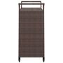 Voir la diapositive 5 : VIDAXL Chariot de bar avec tiroir Marron 100x45x97 cm Resine tressee