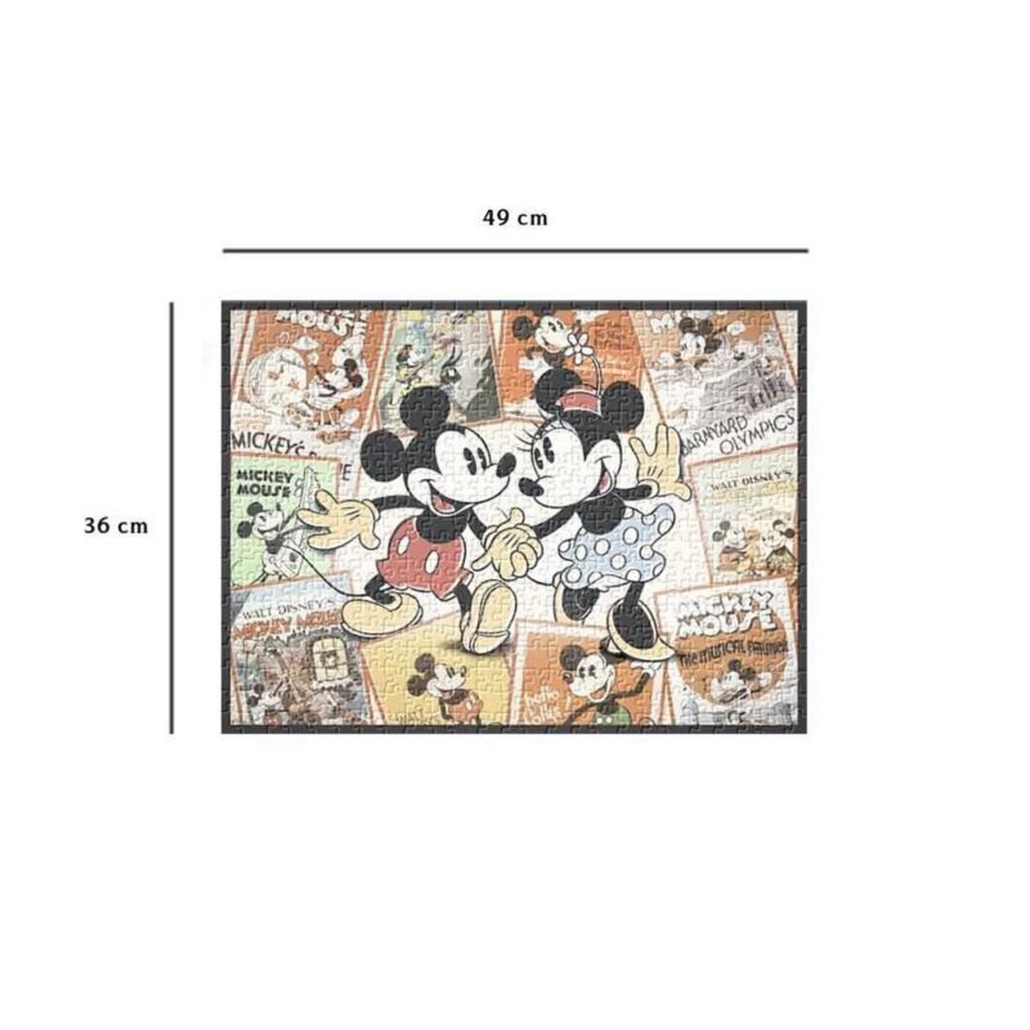 Voir la diapositive 5 : Nathan Puzzle 500 pièces Mickey Disney – Puzzle adolescents et adultes – Scène souvenirs – Haute qualité – Nathan – 12000969