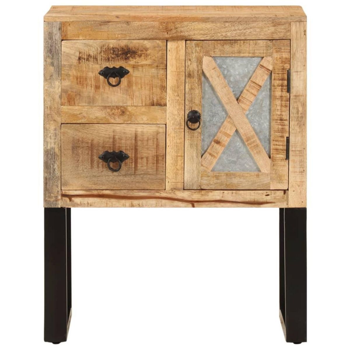 VIDAXL Buffet 60x30x76 cm Bois de manguier massif