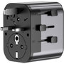 Voir la diapositive 4 : ADEQWAT Adaptateur de voyage Universel EU UK US AUS ASIA 30W