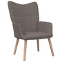 Voir la diapositive 2 : VIDAXL Chaise de relaxation Taupe Tissu