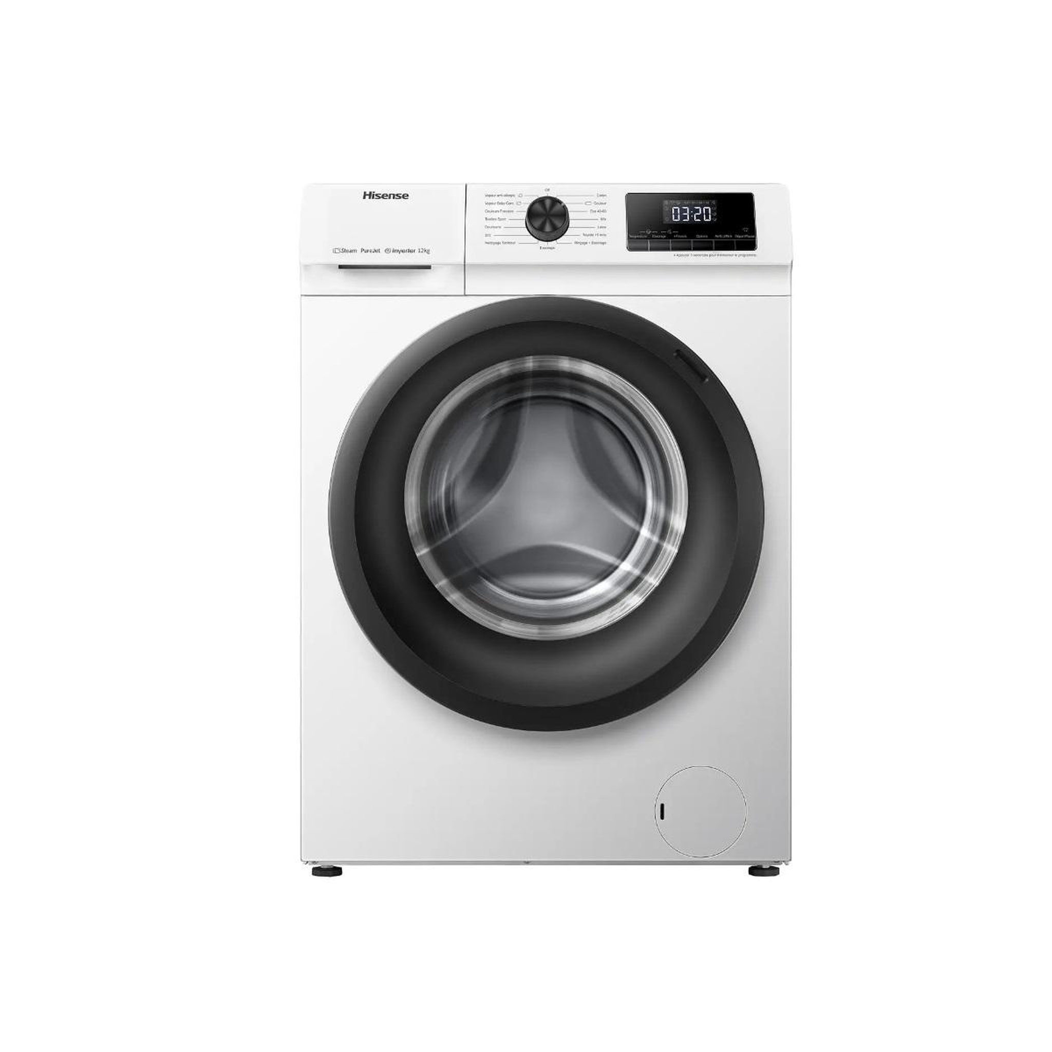 Hisense Lave-linge frontal 12 kg 1400 tours/min - wfqe1214evjm
