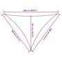 Voir la diapositive 6 : VIDAXL Voile d'ombrage 160 g/m^2 Noir 4x4x5,8 m PEHD