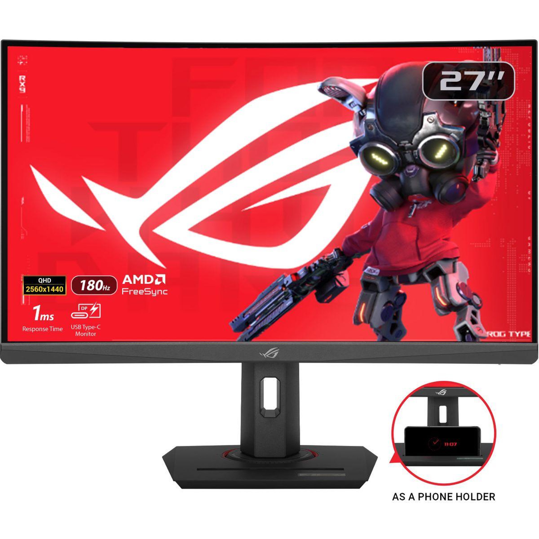 ASUS Ecran PC Gamer ROG GAMING XG27WCS Fast VA