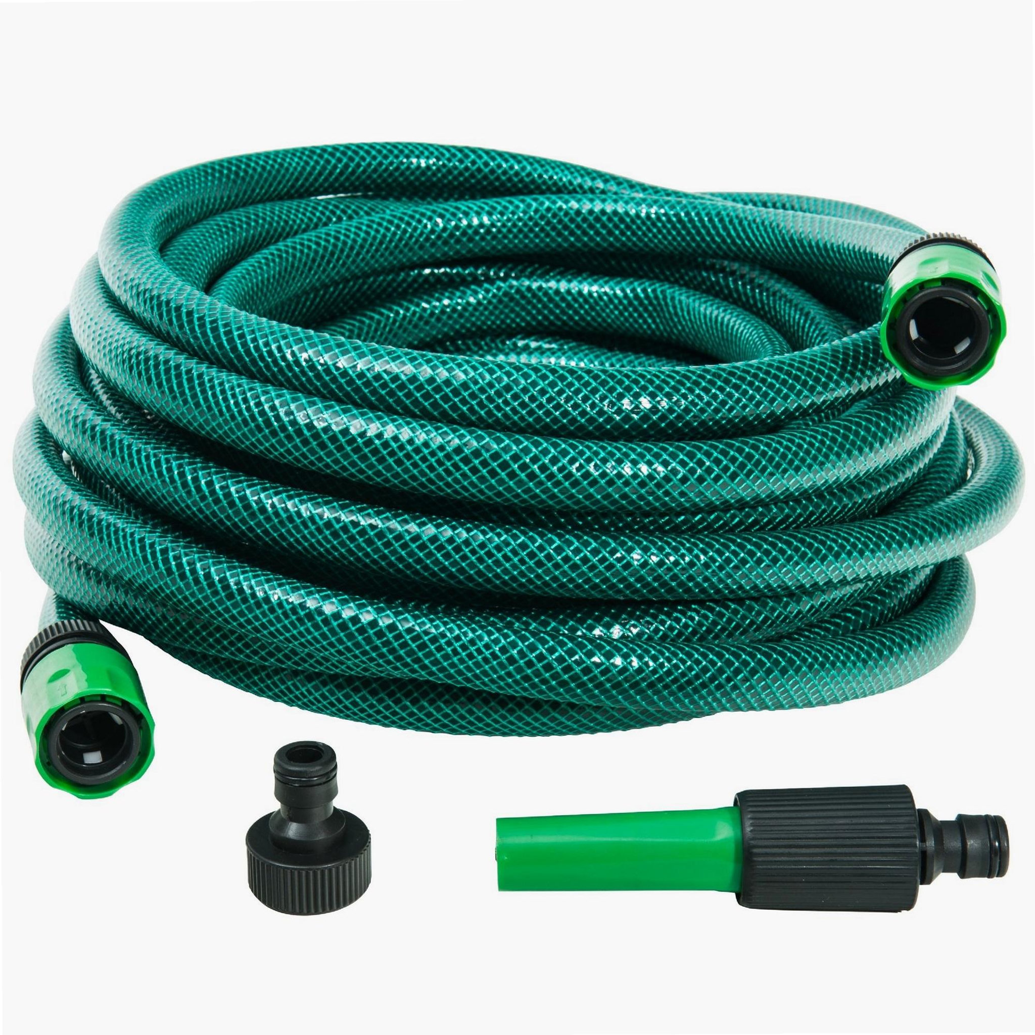 Voir la diapositive 1 : WERKAPRO Tuyau avec raccords et lance d15mm WERKA PRO