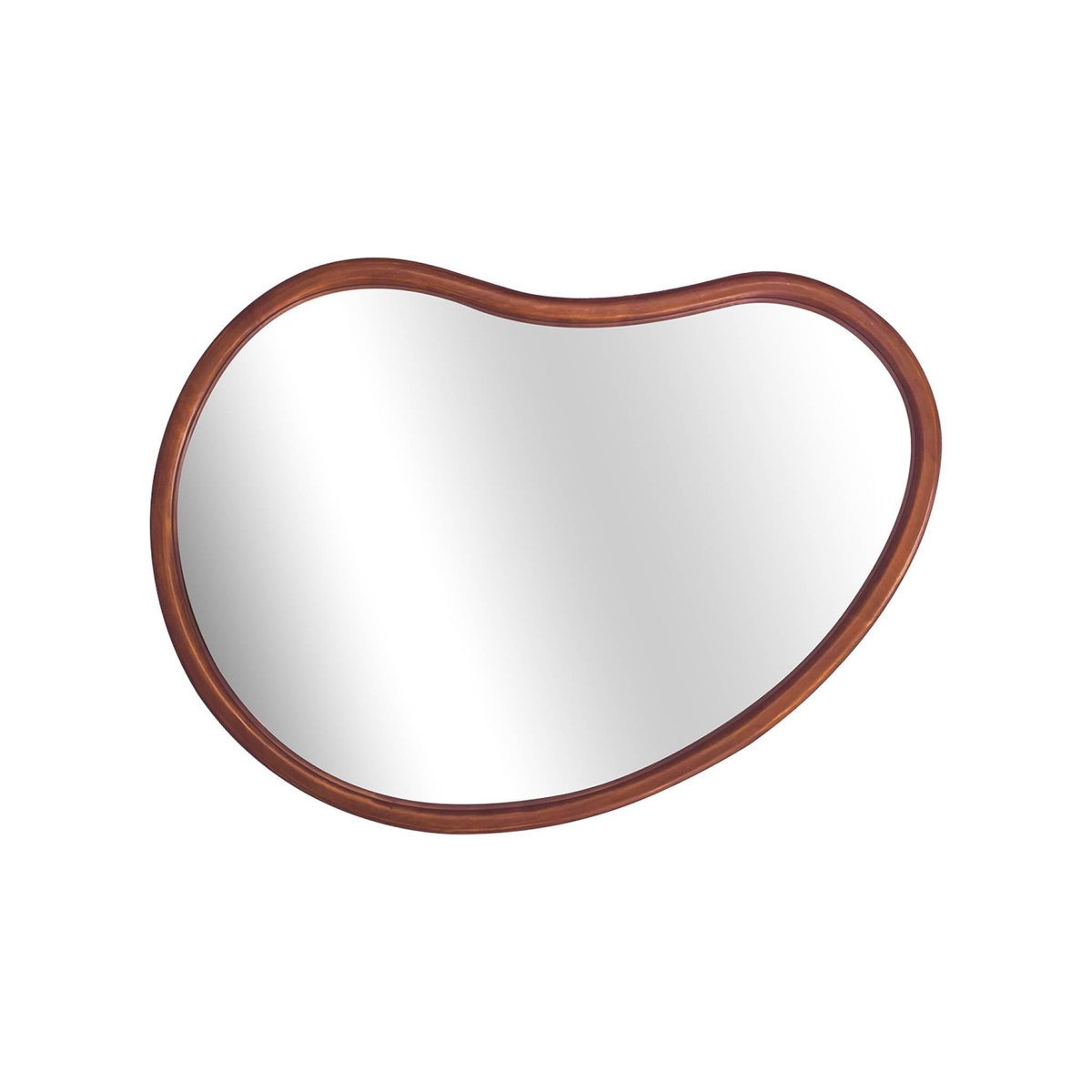 SWEEEK Miroir organique en bois de sapin 65cm épaisseur 3cm idéal entrée, chambre ou salle de bain