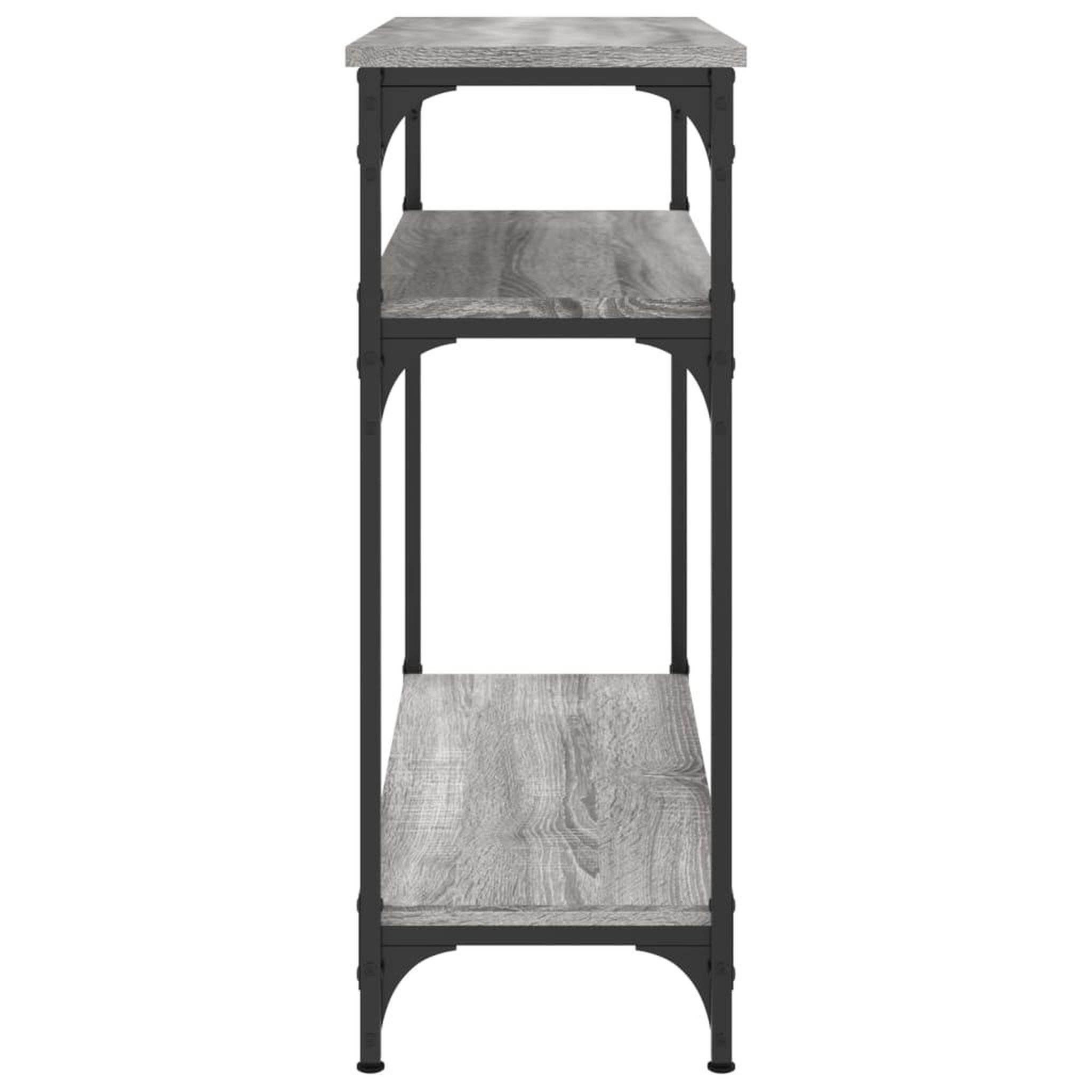 Voir la diapositive 5 : VIDAXL Table console sonoma gris 75x29x75 cm bois d'ingenierie