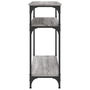 Voir la diapositive 5 : VIDAXL Table console sonoma gris 75x29x75 cm bois d'ingenierie