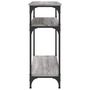 Voir la diapositive 5 : VIDAXL Table console sonoma gris 75x29x75 cm bois d'ingenierie