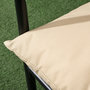 Voir la diapositive 4 : OUTSUNNY Ensemble salon de jardin 2 places 3 pièces avec coussins beige