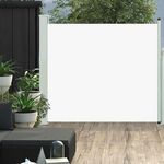 VIDAXL Auvent lateral retractable de patio 100x300 cm Creme