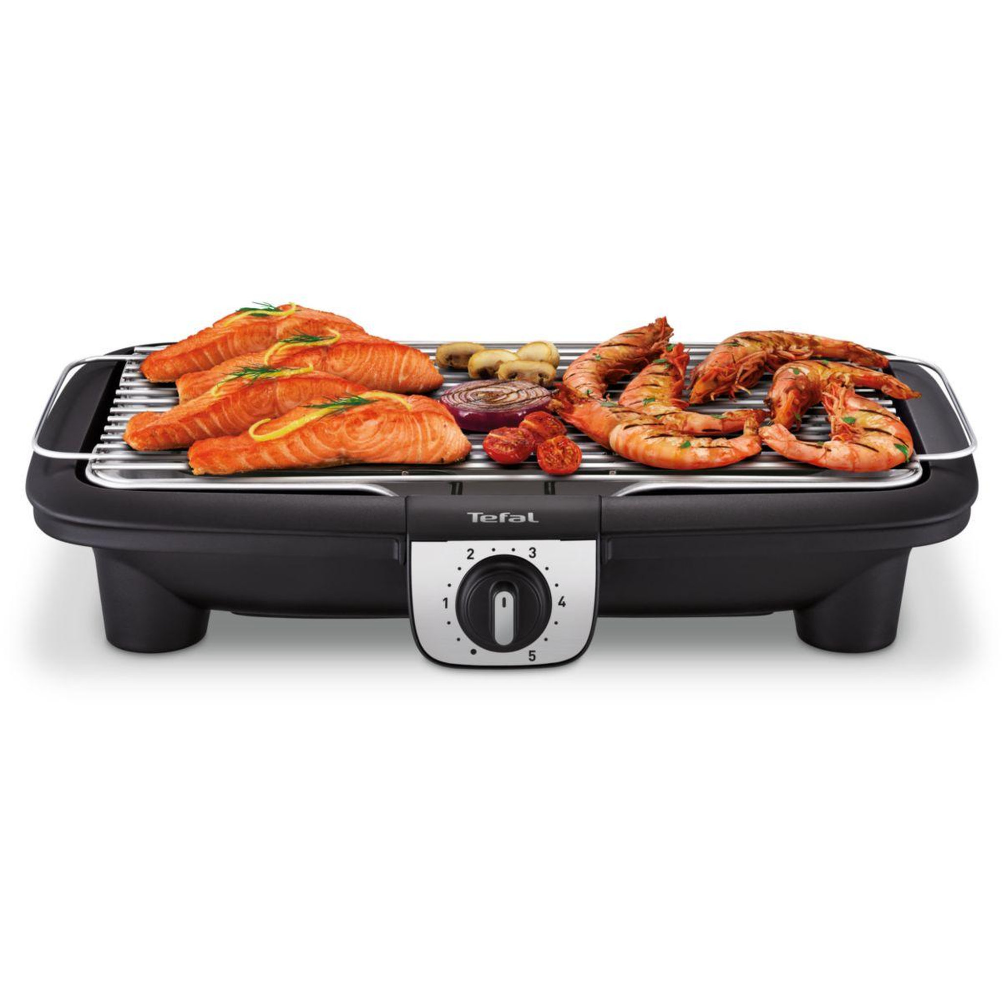 Voir la diapositive 3 : TEFAL Barbecue électrique BG921812 Easygrill XXL sur pieds, 48x26 cm