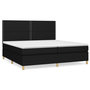 Voir la diapositive 2 : VIDAXL Sommier a lattes de lit avec matelas Noir 200x200 cm Tissu