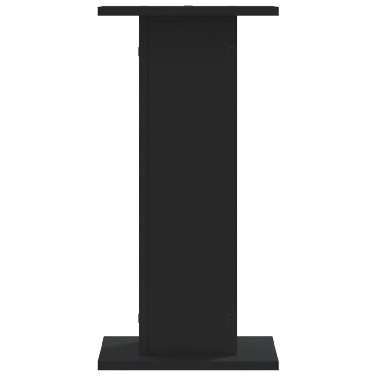 VIDAXL Supports pour plantes 2 pcs noir 30x30x60 cm bois d'ingenierie