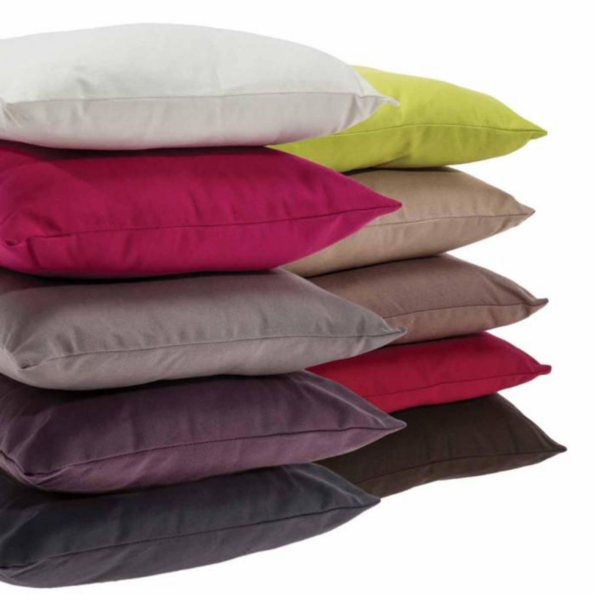 ATMOSPHERA Coussin Déhoussable  Jovi  38x38cm Gris Clair