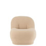 Voir la diapositive 2 : Paris Prix Fauteuil Design Bouclette  Teddy  88cm Beige