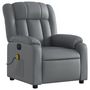 Voir la diapositive 4 : VIDAXL Fauteuil de massage inclinable electrique gris similicuir