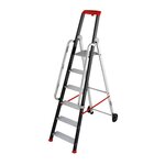 HAILO Escabeau professionnel roulant pliable - 6 marches - 3,03m