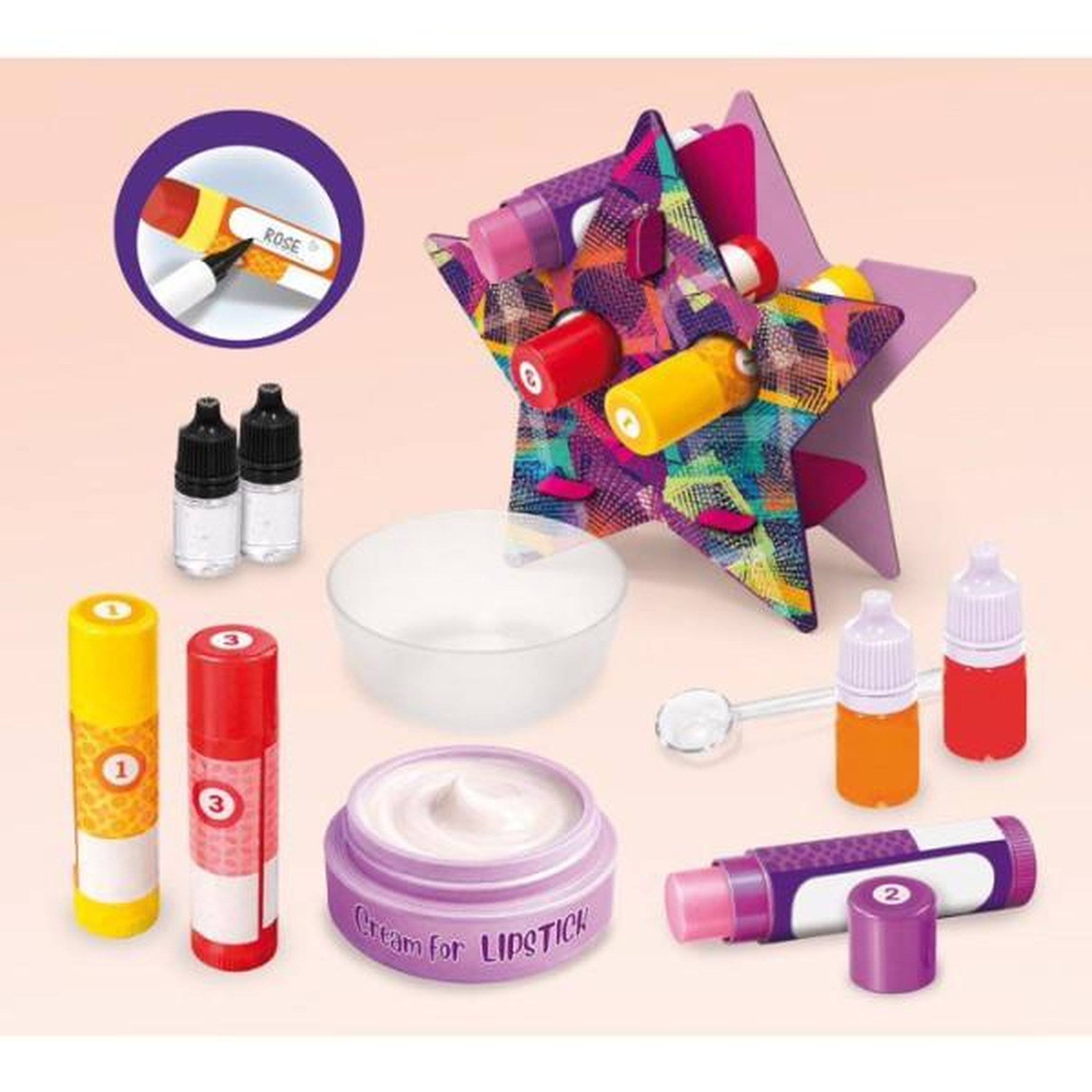 Voir la diapositive 2 : LISCIANI GIOCHI I'm A Genius La Science des Rouges à Lèvres - Coffret créatif - LISCIANI - Cosmétique DIY